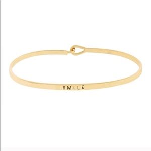 Jewelry - Smile Bangle Bracelet Gold-tone Jewelry - Smile Bangle Bracelet Gold-tone